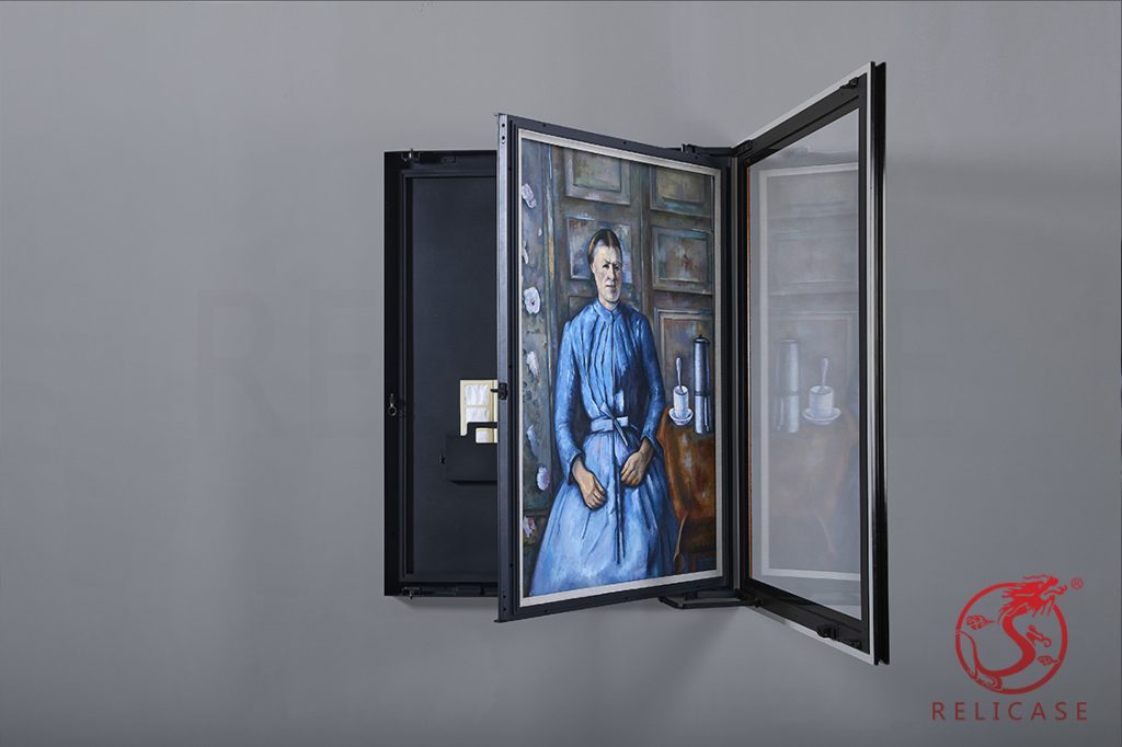 WD006 Oil Painting Frame Display Case
Features：The jacketed humidity control system is hidden at the backside.