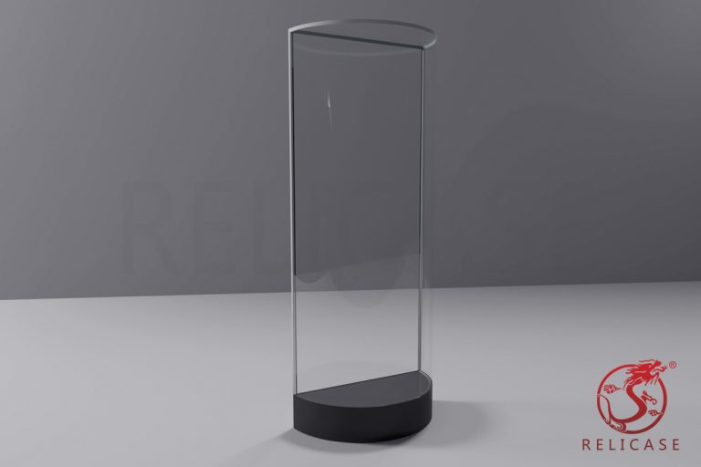 FS004 Curved Freestanding Display Case