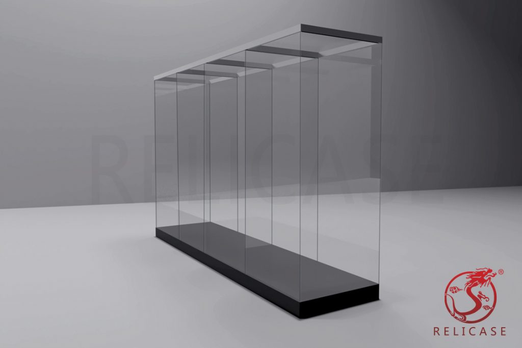 Top glass Linear Modular display cases