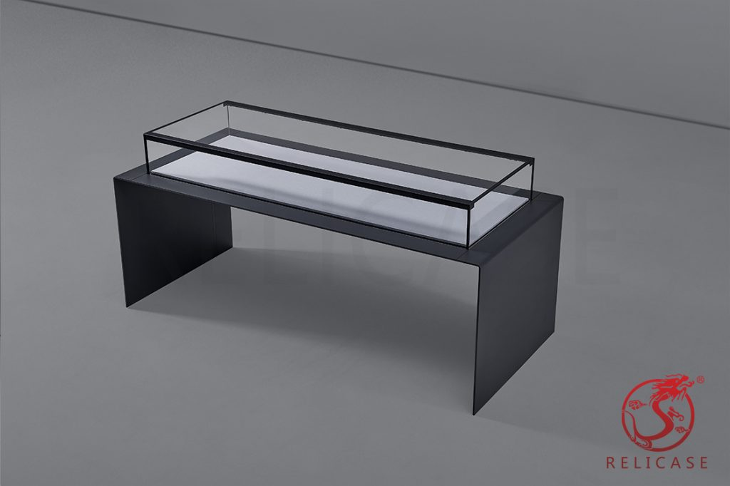 T004Automatic Lift off Opening Table Top Display Case