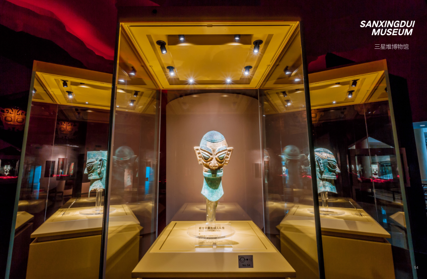 What are the different types of museum display cases lighting