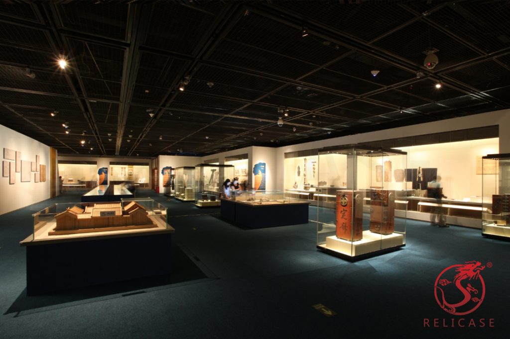 The Capital Museum display cases